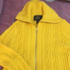 Ralph Lauren Yellow Knit Sweater sz:Large